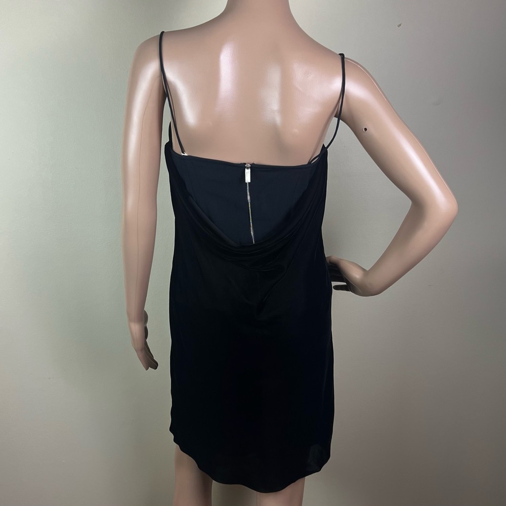 NEW DION LEE REVOLVE BLACK VELVET MINI DRESS - Picture 6 of 10